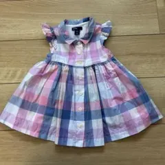美品　babygap ワンピース　70 80 チェック