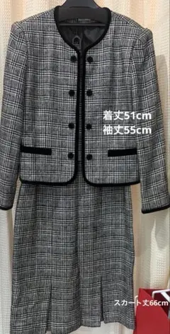 グレー系チェック柄スーツセット