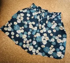ユニクロ　ガールズ　ポールアンドジョー　ハーフパンツ　キュロット　130 花柄