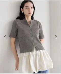 ローリーズファーム　WZIP リブカーディガンLONG 新品タグ付きのサムネイル