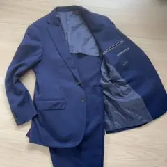 TAKA-Q タカキュー スーツ セットアップ AB6 洗える 明るめネイビー