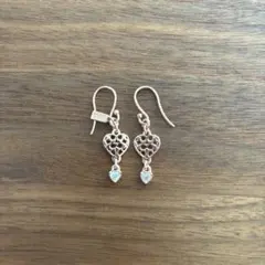 【COACH】ローズゴールド ハート型ピアス