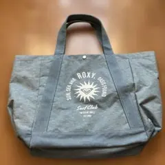 ROXY 大きめトートバッグ サーフクラブ ブルー