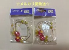 Disney くまのプーさん ヘアゴム 2個セット ピンク/イエロー