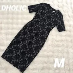 【新品】サイズM♡DHOLIC♡ フラワージャガードワンピース♡レースワンピース