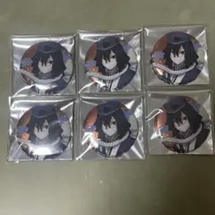 鬼滅の刃 宅麺 peppe parlor 伊黒小芭内 缶バッジ コラボ 6点