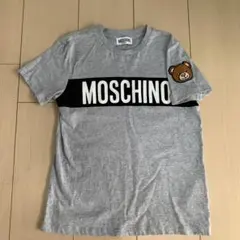 MOSCHINO グレー 半袖Tシャツ クマ刺繍　１０Y 美品‼️のサムネイル