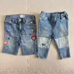 gap デニム　2点セット　80
