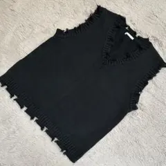 フリンジニットベスト