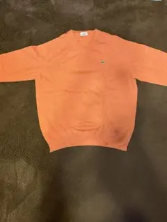 LACOSTE Vネックニット オレンジ サイズ4