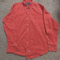 ８０年代ラルフローレン　古着　長袖シャツ