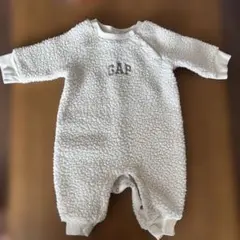 ギャップベビー　ボア　ロンパース　ホワイト　50cm