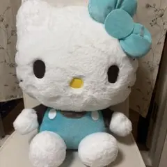 レア 当時物 ハローキティ まんまる ぬいぐるみ LL 特大 ブルー さくらんぼ レア 当時物 ハローキティ まんまる ぬいぐるみ LL 特大 ブルー
