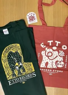 ETTO RECORDS Tシャツ＆トートバッグ&ステッカーセット