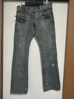 名作 完品 PPFM CHAOS CURVE DISTRESSED DENIM | Mercari