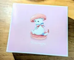 DALLOYAU 今治タオルハンカチ 猫 マカロン ピンク