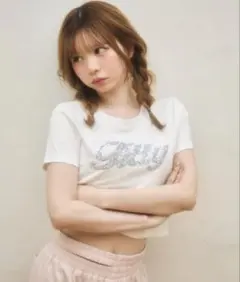 titty&co. ラインストーン半袖Tee ホワイトのサムネイル