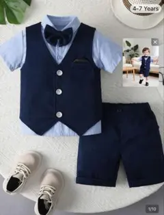 キッズ フォーマル スーツ ネイビー