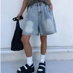 su_do denim short pt 「Baggy」