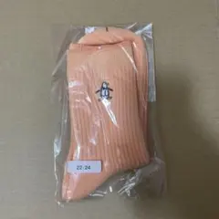 未使用品 マンシングウェア刺繍 ミドルソックス 22-24cm