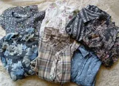 春、夏　シニア　婦人服　トップス　ブラウス　まとめ売り　Мサイズ　花柄のサムネイル