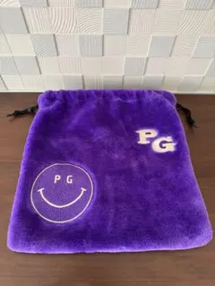 パーリーゲイツ PG GOLF 巾着 ポーチ パープルのサムネイル