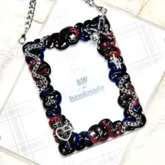 WM9 ホイップデコ 硬質トレカケース 青 赤 黒 蝶 ハート 星 チェリー