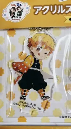 【販売終了品‼️新品‼️】アクスタ缶バッチ 我妻善逸 ミルキー×「鬼滅の刃」