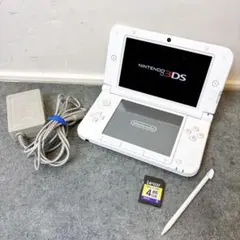 【美品】 Nintendo 任天堂 3DS LL ホワイト 本体　ACアダプター