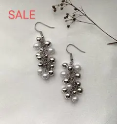 （203）ハンドメイドアクセサリー　シルバーピアス