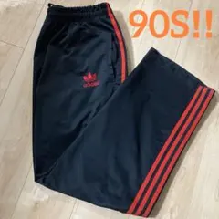 激レアモデル80~90年old adidas トレフォイルトラックパンツジャージ