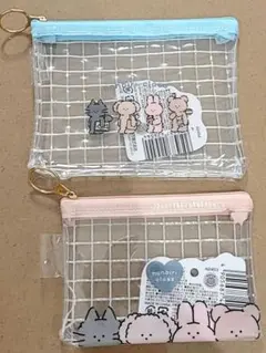 セリア　nonbiri class　ポーチ 2個セット　n