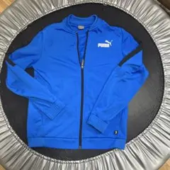 PUMA ジャージ　トップス　青✖️黒　160