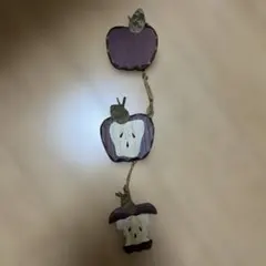 ⭐️アメリカンカントリー雑貨❤️木製まん丸ෆりんごෆの多目的スタンド ⭐️アメリカンカントリー雑貨❤ ෆりんごෆいっぱい賑やか波〰️波