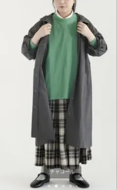 Samansa Mos2 フード付きロングコート