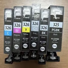 使用済みカートリッジ　BCI-326+325