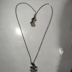 クリスタル装飾 ハート型ネックレス