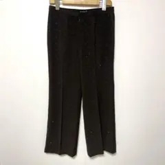 伊太利屋 イタリヤ パンツ 総柄 センタープレス ブラウン 9のサムネイル