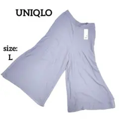 【新品タグ付】 ユニクロ シフォンスリット ガウチョパンツ スカートパンツ 春夏