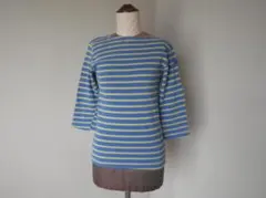 ルミノア7分袖ボーダーシャツ