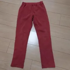 赤　裏起毛　パンツ　サイズ140