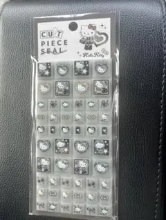 ハローキティ カットピースシール 黒ギャル　ヒョウ