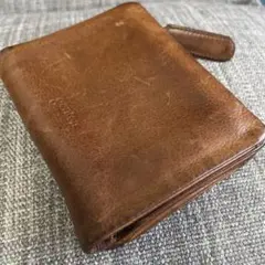 a*u様 Genten ブラウン ソフトレザー 二つ折り財布参考価格26,400