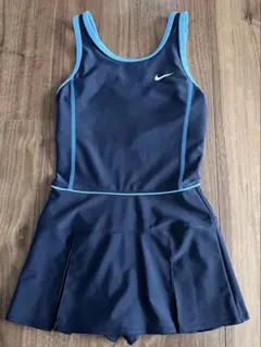 美品❣️ Nike 女の子用ワンピース水着 ネイビー　140cm