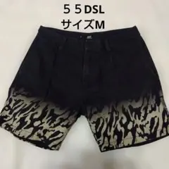 55DSL ショートパンツ ブラック カモフラ柄 サイズ28のサムネイル