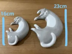 ネコ★置物×2 大 小
