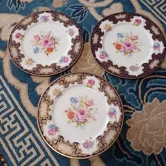美品】1900年代初期 スポード コープランド アジアンフラワー スープ皿