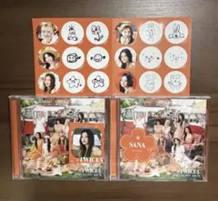 #TWICE5 通常盤CD 2枚セットJYP特典シール付き （SANA）
