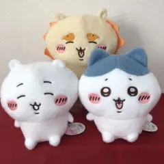 ちいかわ しーぷわぬいぐるみ3点(ちいかわ、ハチワレ、シーサー)