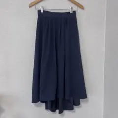 サンディングピーチテールカットスカート rps ヘム ネイビー 紺色